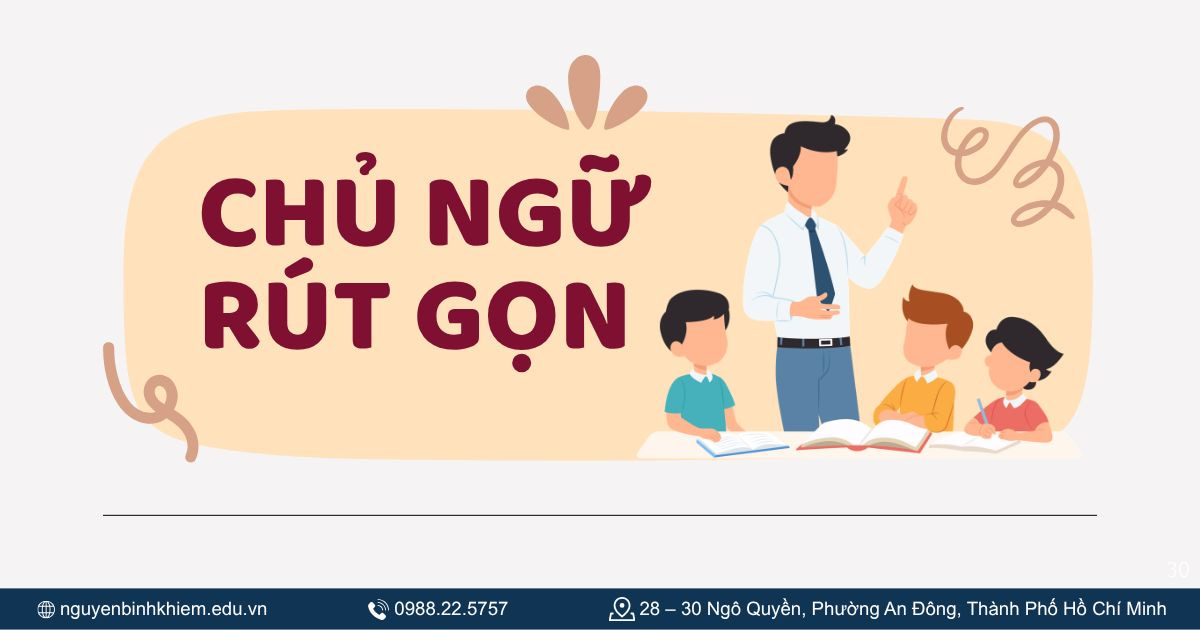 Chủ ngữ rút gọn