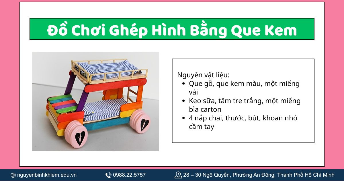 Làm Đồ Chơi Ghép Hình Bằng Que Kem