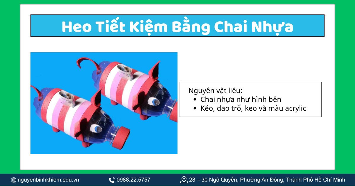 Làm Heo Tiết Kiệm Bằng Chai Nhựa