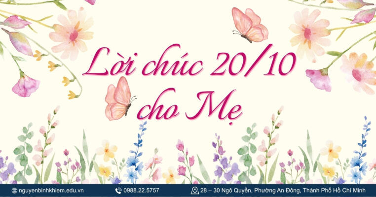 Lời chúc 20-10 cho mẹ