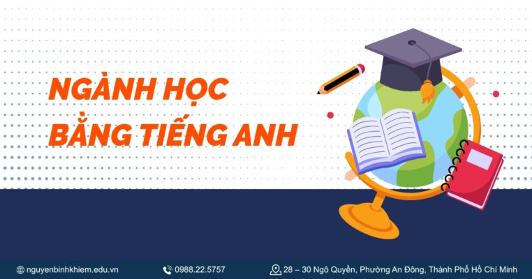 Ngành học bằng tiếng Anh