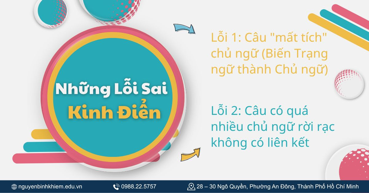 Những lỗi sai kinh điển