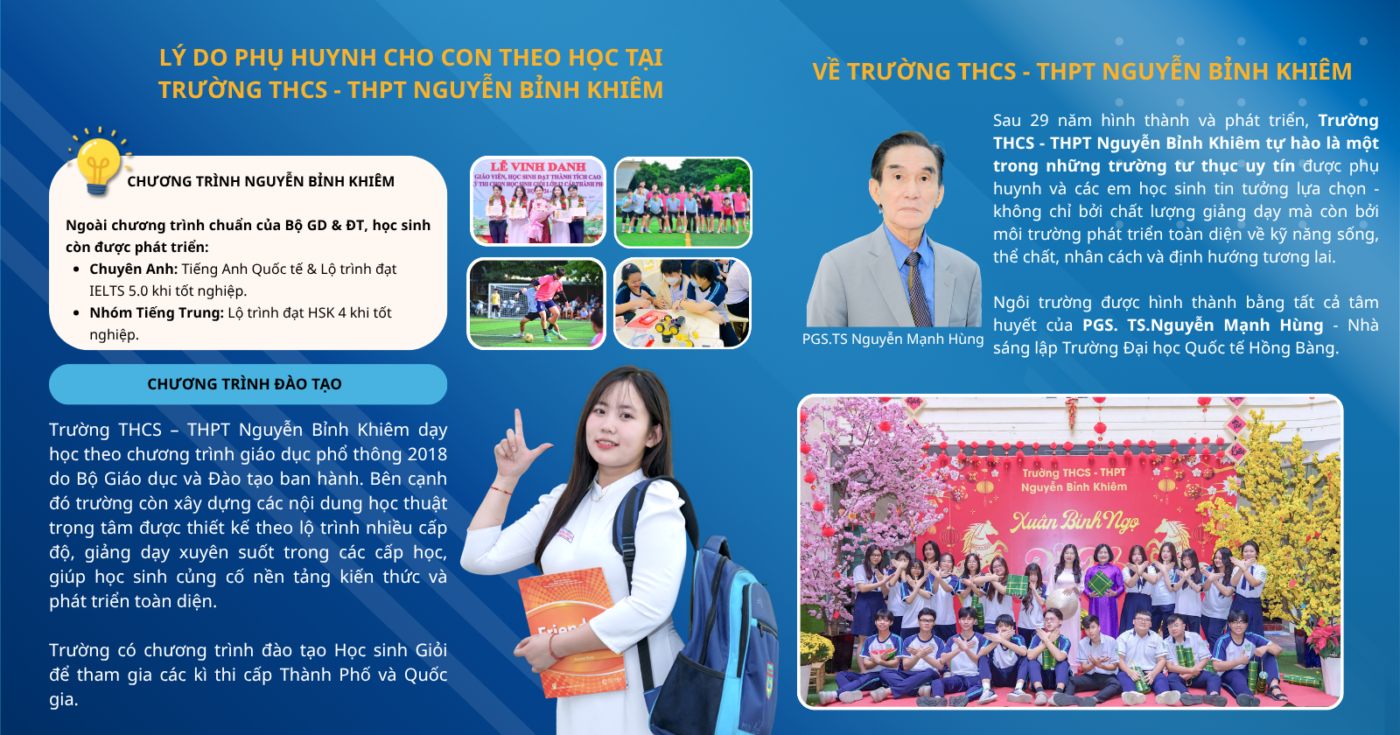 Về trường Nguyễn Bỉnh Khiêm