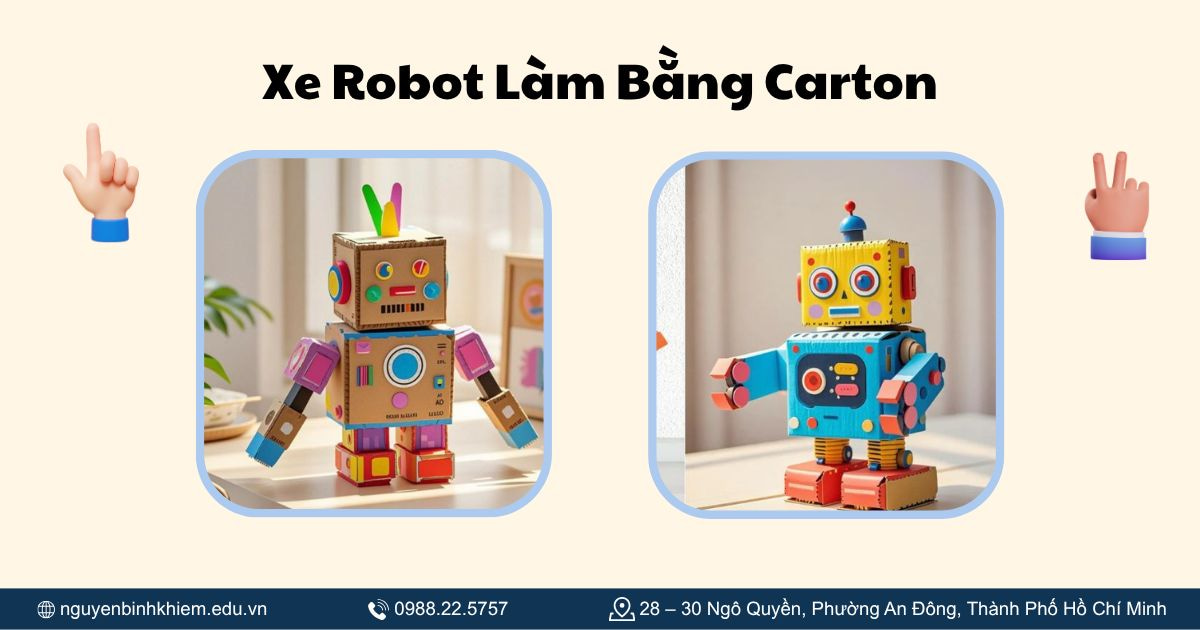 Xe Robot Làm Bằng Carton